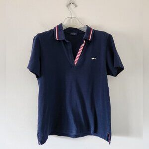 PAUL & SHARK | Polo Shirt Tee Nautical Navy Red Sz XL